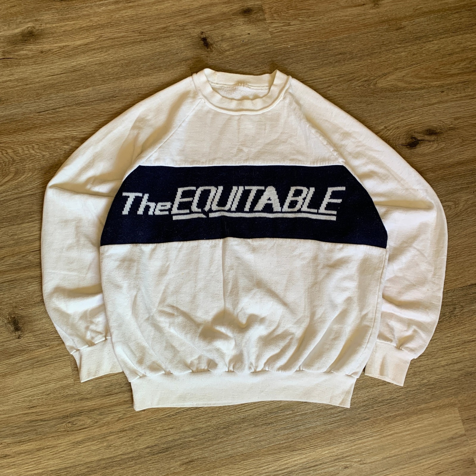 Vintage 1970s Raglan Pullover Sweatshirtthe Equitable Usa Made Size Medium